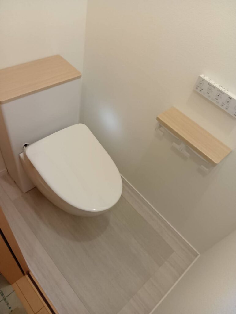 クラリノのトイレリフォーム施工写真